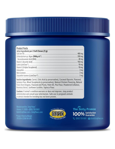 Suplemento Zesty Paws para Ojos de Perros - 90 Masticables