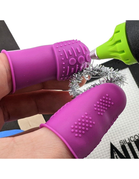 Dedales THIK-Grip de Silicona Hipoalergénica - Paquete de 100