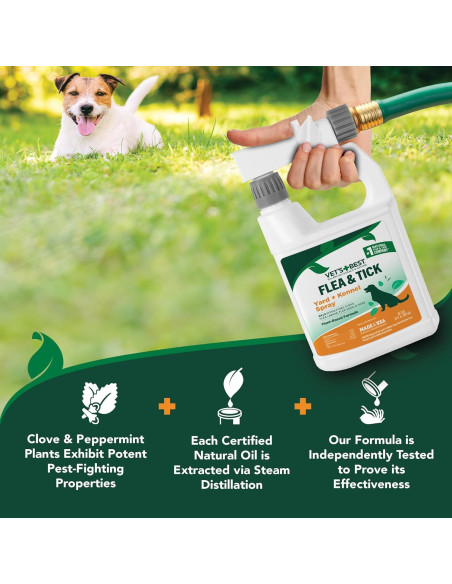 Spray contra pulgas y garrapatas Vet's Best 0,91 L