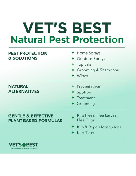 Spray contra pulgas y garrapatas Vet's Best 0,91 L