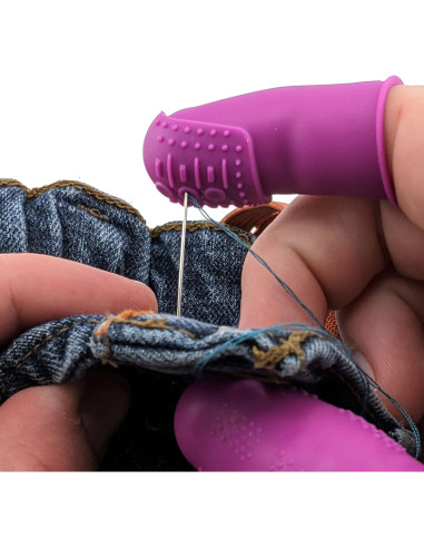 Dedales THIK-Grip de Silicona Hipoalergénica - Paquete de 100