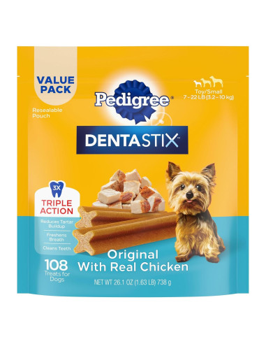 Golosinas Dentales Pedigree Dentastix 0.74 kg Perros Pequeños