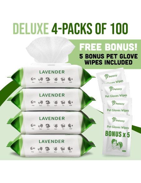 Toallitas Orgánicas para Perros y Gatos Petazy 400 Unidades