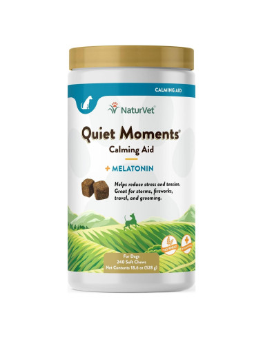 Suplemento Calmante NaturVet Quiet Moments 240 Masticables