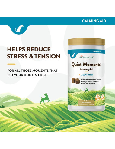 Suplemento Calmante NaturVet Quiet Moments 240 Masticables