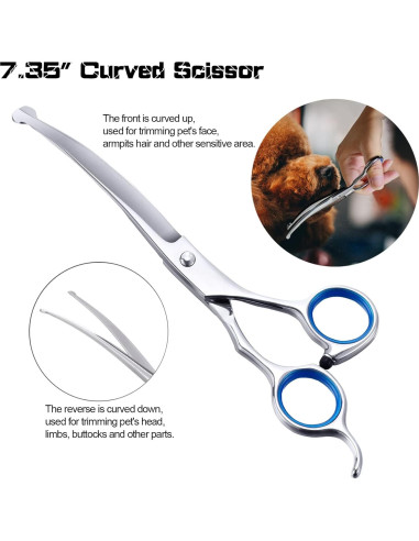 Set de Tijeras para Aseo de Mascotas SCEDREAM 5 en 1