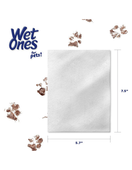 Toallitas Húmedas para Gatos Wet Ones 50 Unidades Aloe Vera