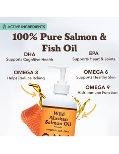 Aceite de Salmón Salvaje de Alaska Natural Dog 473 ml 2