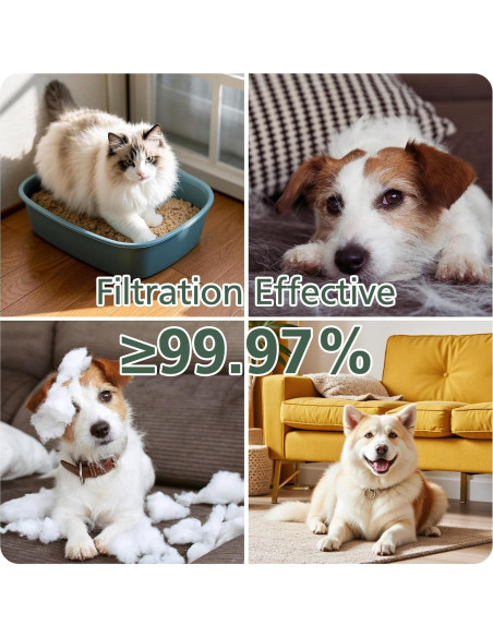 Filtro HEPA isinlive AP-1512HH y 200M para purificadores