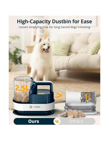 Aspiradora y Secador de Perros PETEMPO 2.5L 10 en 1