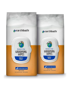 Toallitas para Mascotas earthbath 100 Contenido Vainilla y Almendra