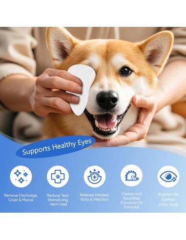 150 Toallitas para Ojos de Perros Opdent - Eliminador de Manchas