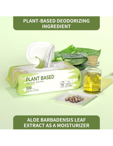 400 Toallitas Ecológicas para Perros IMMHABI Sin Fragancia