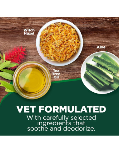 Toallitas Limpiadoras para Oídos Vet's Best 50 Unidades