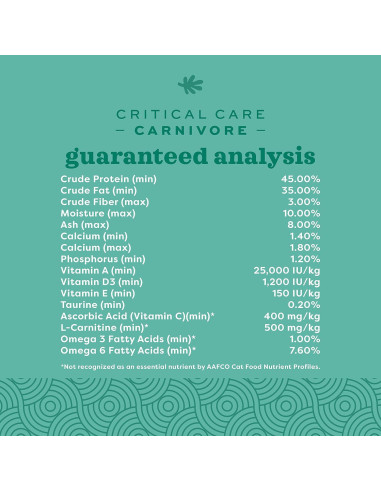 Alimento de Recuperación Oxbow Carnivore 340g para Gatos y Hurones