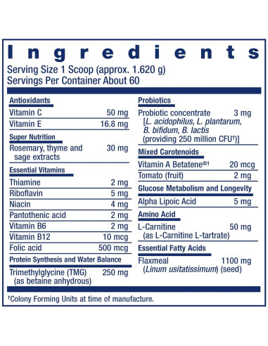 Mezcla Vitaminas y Suplementos para Perros Life Extension 60 porciones