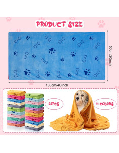 Toallas para Perros Tatuo 22 Pcs Microfibra 50x100 cm 2