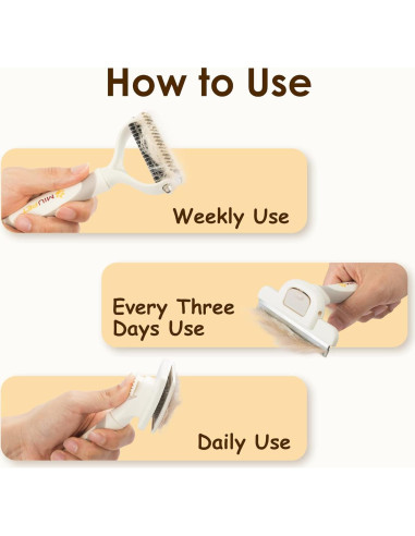 Kit de Aseo Profesional MIU PET para Perros y Gatos Pelo Largo