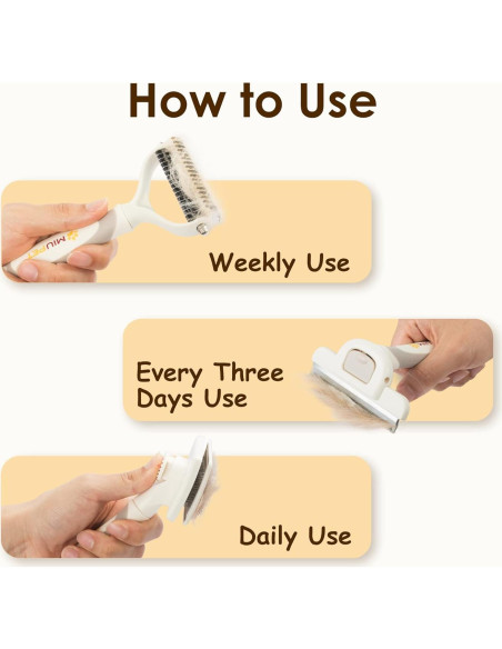 Kit de Aseo Profesional MIU PET para Perros y Gatos Pelo Largo