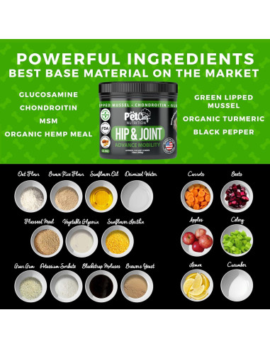 Suplemento Articular para Perros Pet Chef 248g - Glucosamina