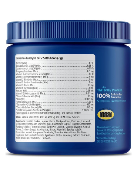 Golosinas Multivitamínicas Zesty Paws para Perros Mayores 90ct