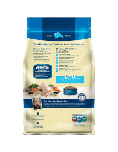 Alimento Seco para Perros Blue Buffalo Pollo y Arroz 13,61 kg
