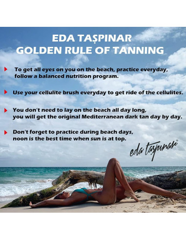 Aceite bronceador oscuro Eda Taspinar 200 ml sin SPF