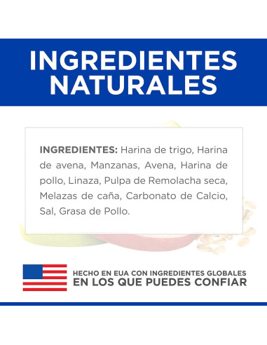 Snacks Naturales para Perros Hill's Manzana y Avena 230g