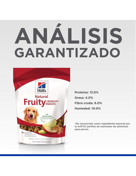 Snacks Naturales para Perros Hill's Manzana y Avena 230g