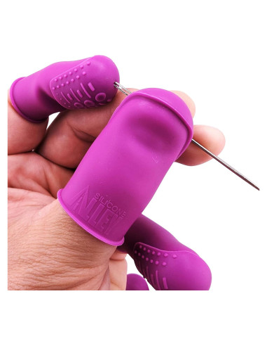 Dedales THIK-Grip de Silicona Hipoalergénica - Juego de 3