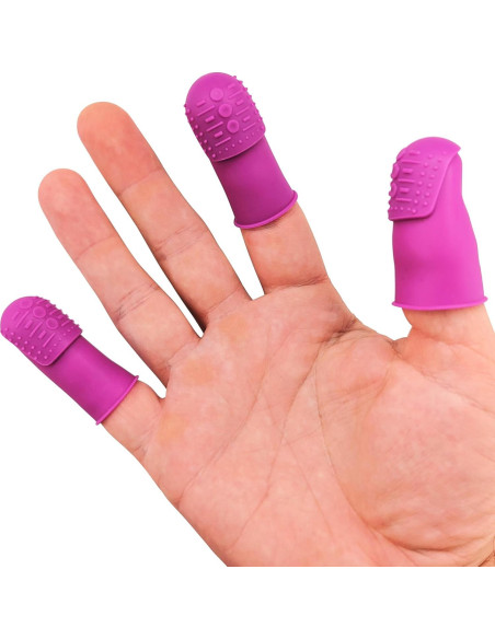 Dedales THIK-Grip de Silicona Hipoalergénica - Juego de 3