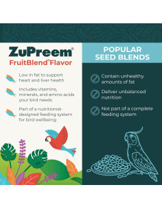 Alimento para Aves ZuPreem FruitBlend 0,91 kg Pellets 2
