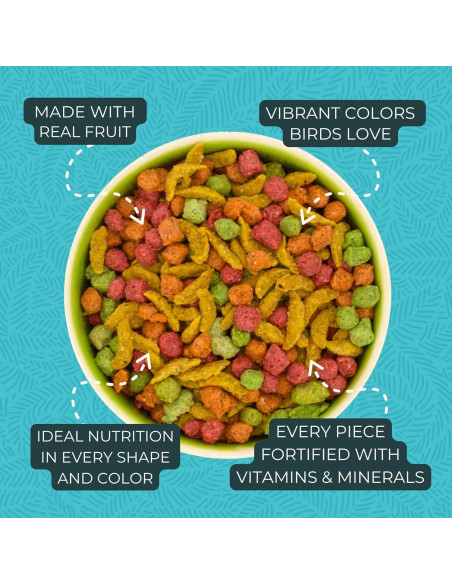 Alimento para Aves ZuPreem FruitBlend 0,91 kg Pellets