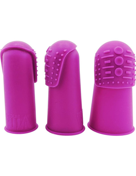 Dedales THIK-Grip de Silicona Hipoalergénica - Juego de 3