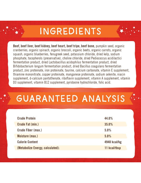 Polvo Mágico Cena Cruda Stella & Chewy's 198 g Carne Res