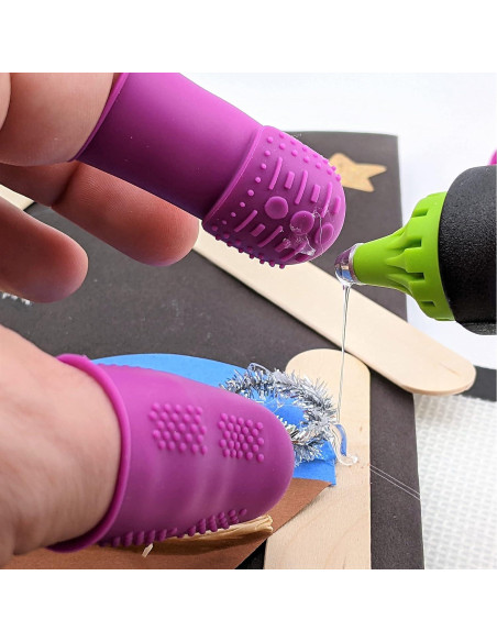 Dedales THIK-Grip de Silicona Hipoalergénica - Juego de 3