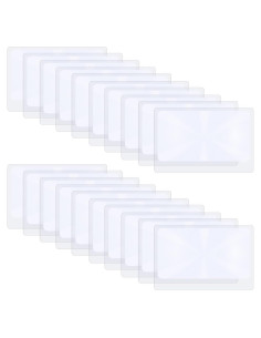 Lentes de Aumento TIESOME 3X - 20 Piezas de PVC 8.5x5.5cm