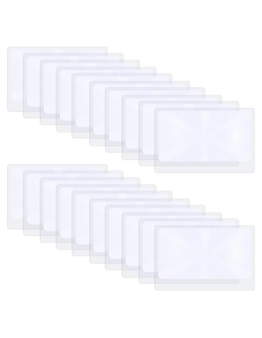 Lentes de Aumento TIESOME 3X - 20 Piezas de PVC 8.5x5.5cm