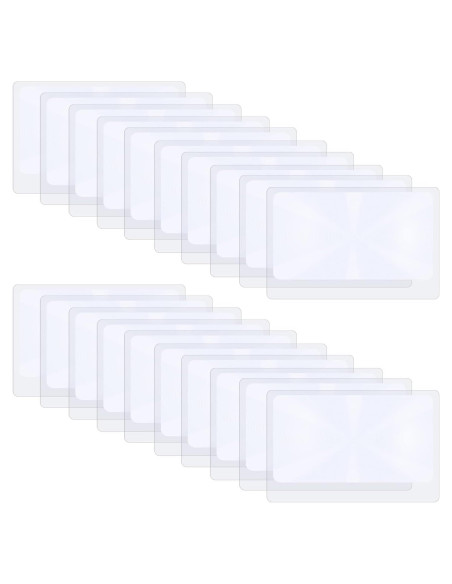 Lentes de Aumento TIESOME 3X - 20 Piezas de PVC 8.5x5.5cm