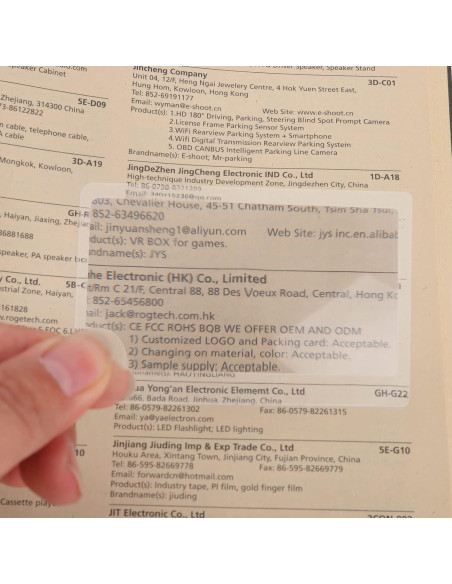 Lentes de Aumento TIESOME 3X - 20 Piezas de PVC 8.5x5.5cm