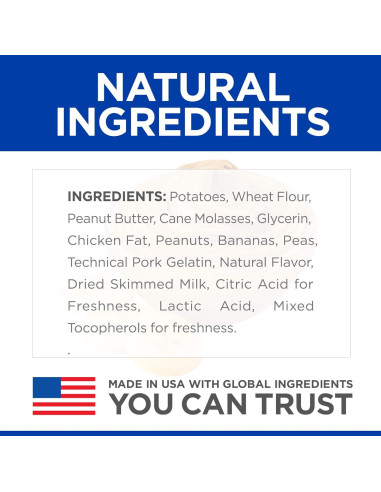 Golosinas para Perros Hill's 100% Naturales 227 g Mantequilla de Maní