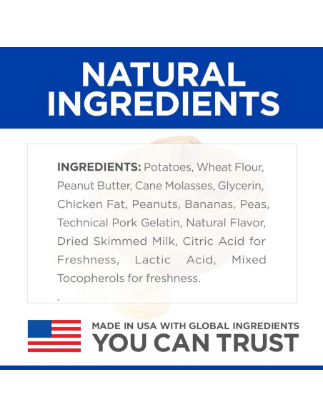 Golosinas para Perros Hill's 100% Naturales 227 g Mantequilla de Maní