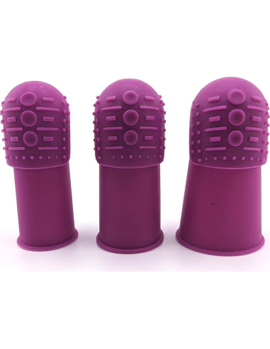 Dedales THIK-Grip de Silicona Hipoalergénica - Juego de 3