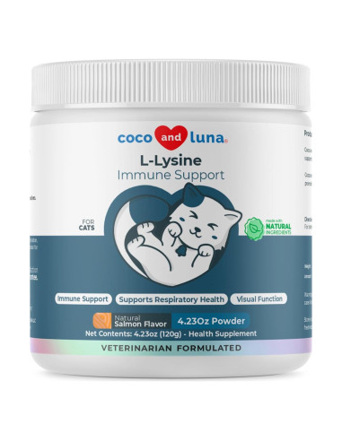 Suplemento L-Lisina para Gatos 900mg - Salud Respiratoria