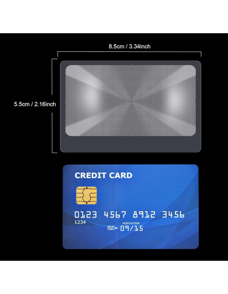 Lentes de Aumento TIESOME 3X - 20 Piezas de PVC 8.5x5.5cm