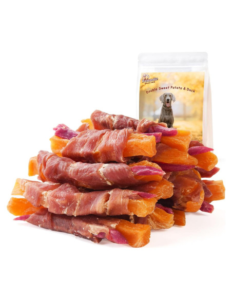 Galletas para Perros Pawmate Doble Batata y Pato 12-15 Unid