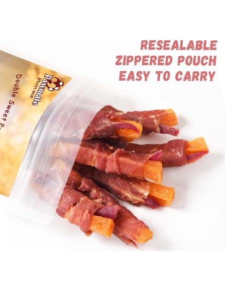 Galletas para Perros Pawmate Doble Batata y Pato 12-15 Unid