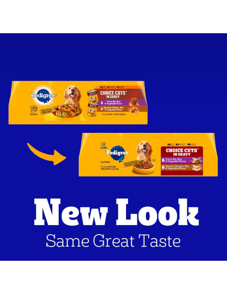 Pedigree Comida Húmeda en Lata para Perros Adultos 12x13.2oz