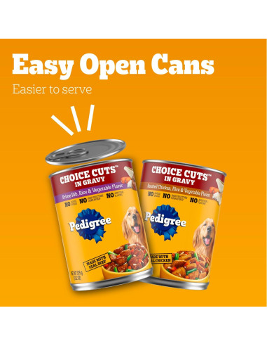 Pedigree Comida Húmeda en Lata para Perros Adultos 12x13.2oz