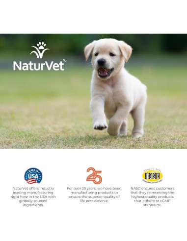 NaturVet Vitaminas Diarias para Cachorros 70 Masticables